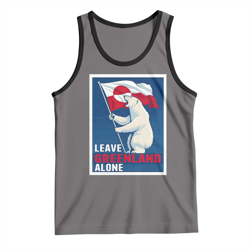 Leave Greenland Alone Polar Bear Resist Tank Top Vintage Patriotic Propaganda Sovereignty Protest