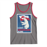 Leave Greenland Alone Polar Bear Resist Tank Top Vintage Patriotic Propaganda Sovereignty Protest