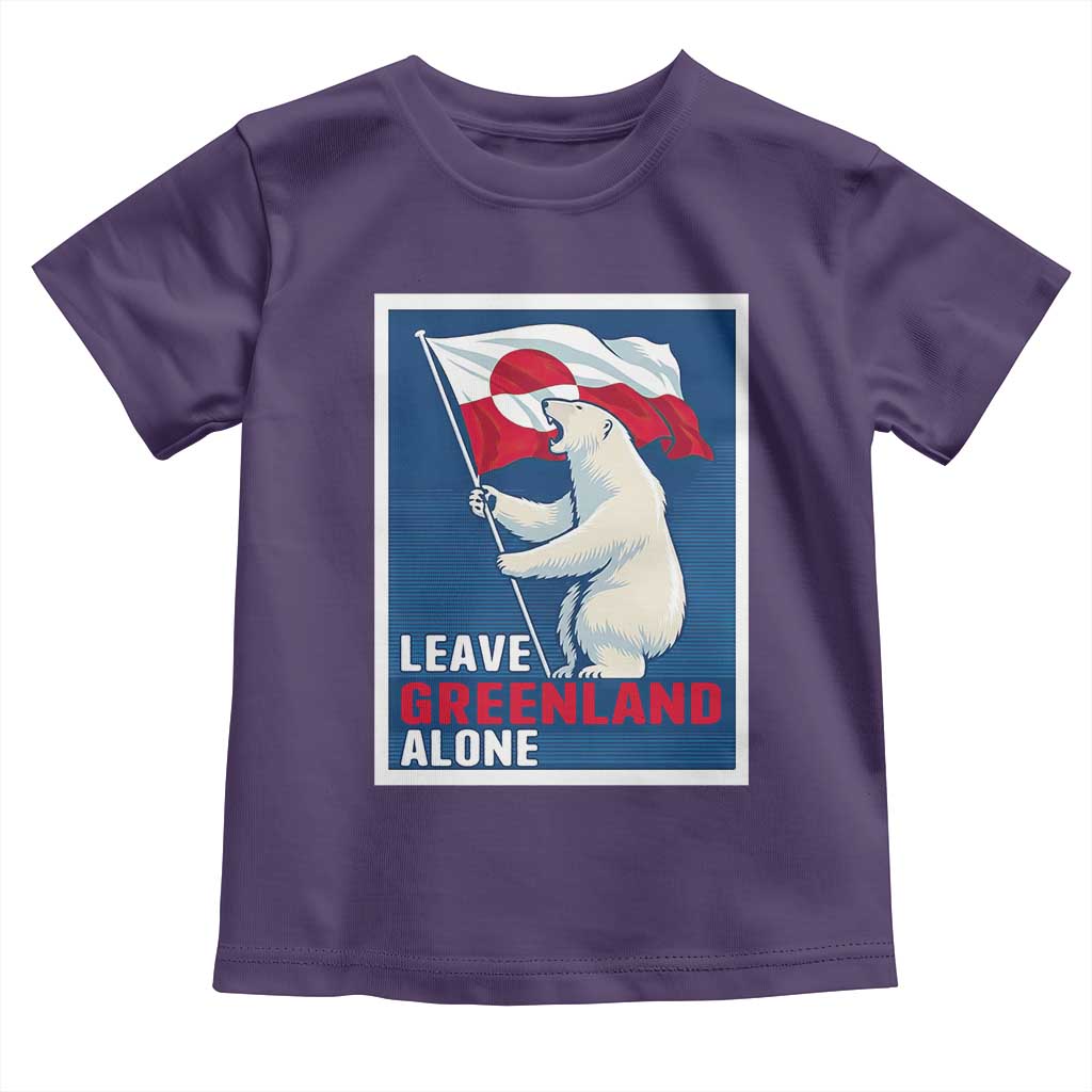 Leave Greenland Alone Polar Bear Resist Toddler T Shirt Vintage Patriotic Propaganda Sovereignty Protest