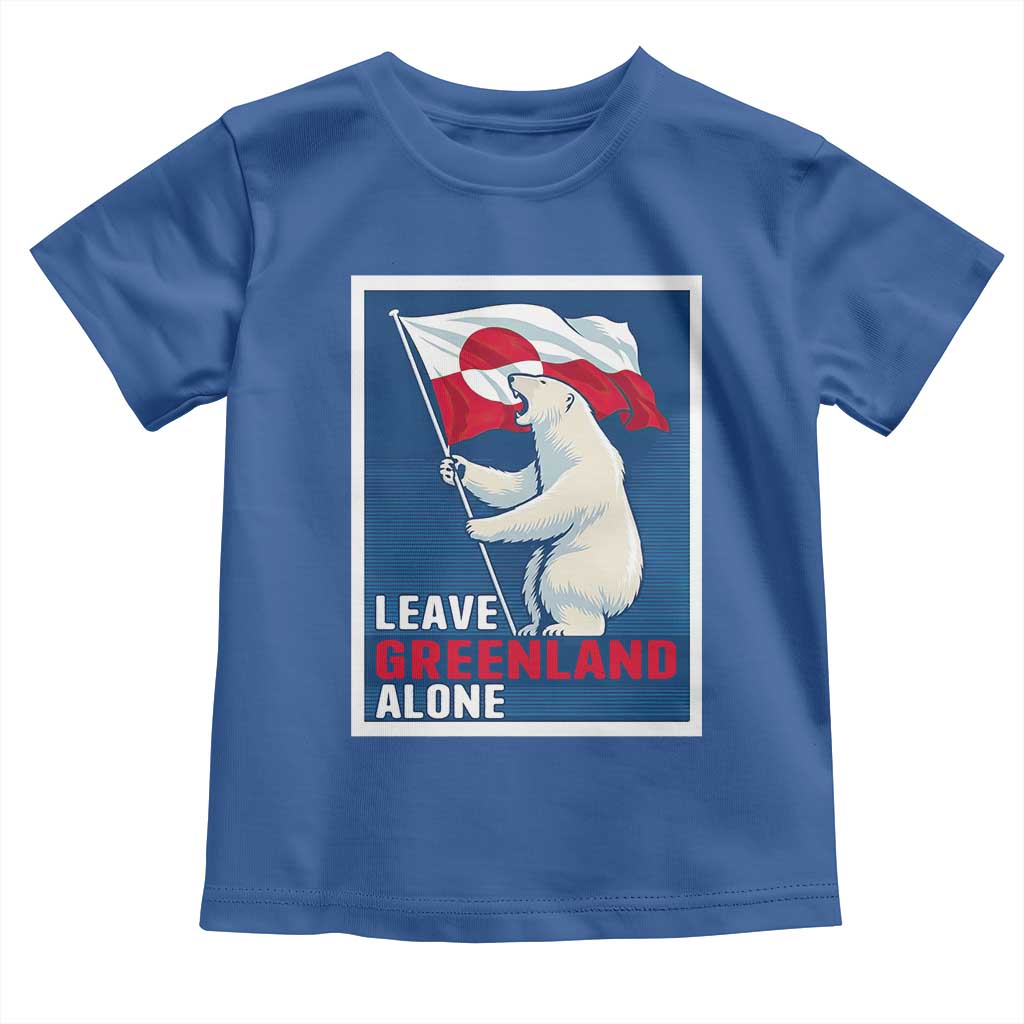 Leave Greenland Alone Polar Bear Resist Toddler T Shirt Vintage Patriotic Propaganda Sovereignty Protest