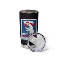 Leave Greenland Alone Polar Bear Resist Tumbler Cup Vintage Patriotic Propaganda Sovereignty Protest