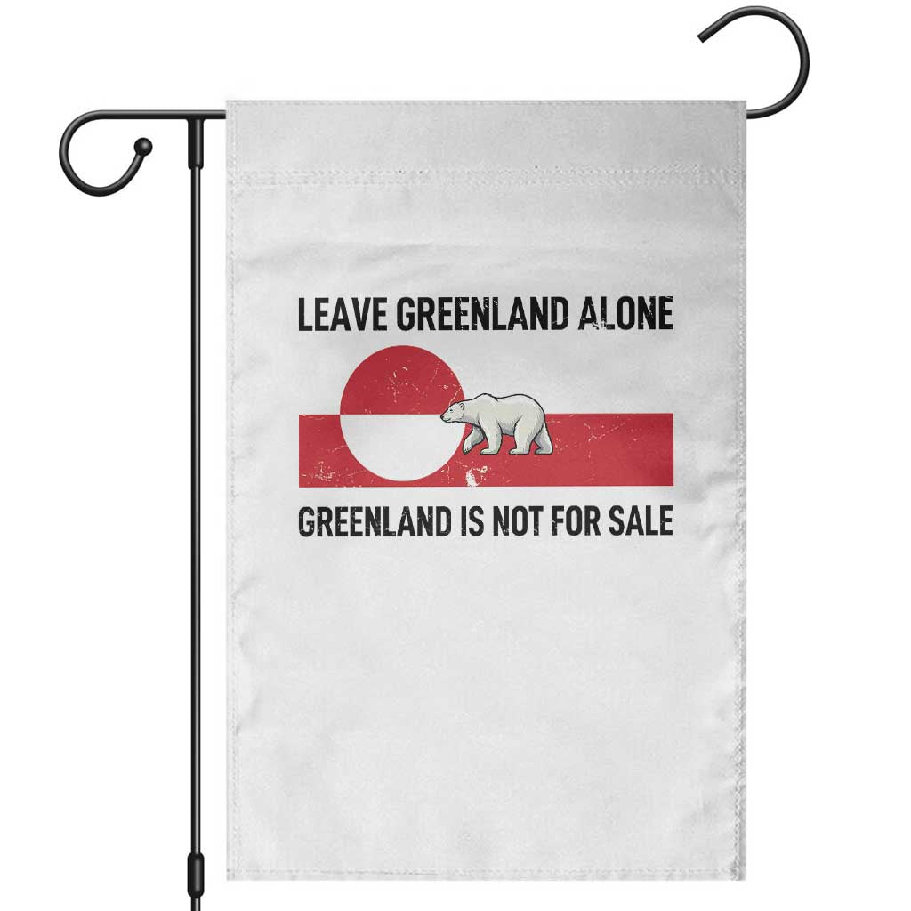 Leave Greenland Alone Polar Bear Protest Garden Flag Not For Sale Patriotic Flag