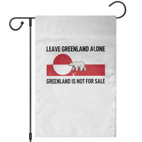 Leave Greenland Alone Polar Bear Protest Garden Flag Not For Sale Patriotic Flag