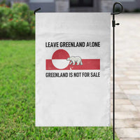 Leave Greenland Alone Polar Bear Protest Garden Flag Not For Sale Patriotic Flag