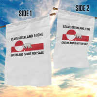 Leave Greenland Alone Polar Bear Protest Garden Flag Not For Sale Patriotic Flag
