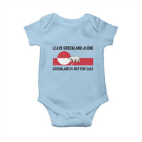 Leave Greenland Alone Polar Bear Protest Baby Onesie Not For Sale Patriotic Flag