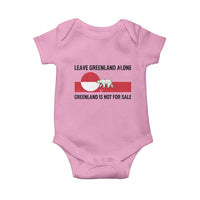 Leave Greenland Alone Polar Bear Protest Baby Onesie Not For Sale Patriotic Flag