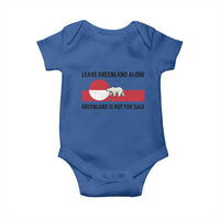 Leave Greenland Alone Polar Bear Protest Baby Onesie Not For Sale Patriotic Flag
