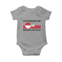 Leave Greenland Alone Polar Bear Protest Baby Onesie Not For Sale Patriotic Flag