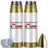 Leave Greenland Alone Polar Bear Protest Bullet Tumbler Not For Sale Patriotic Flag