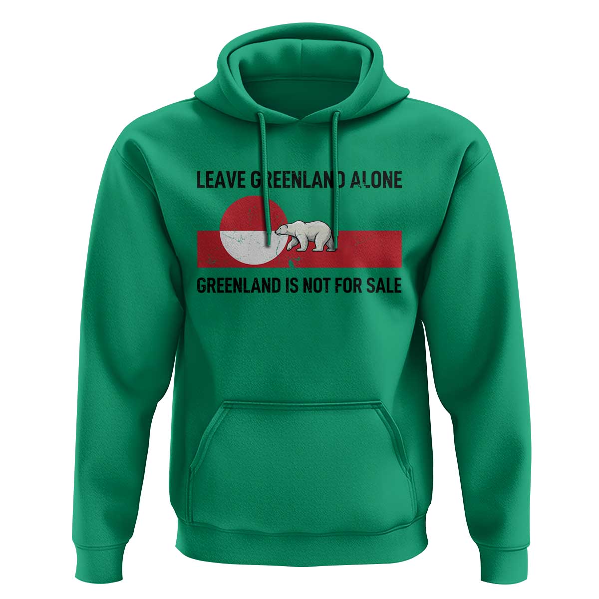 Leave Greenland Alone Polar Bear Protest Hoodie Not For Sale Patriotic Flag