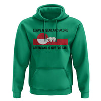 Leave Greenland Alone Polar Bear Protest Hoodie Not For Sale Patriotic Flag