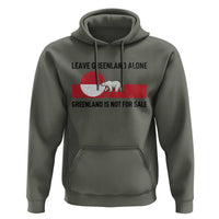 Leave Greenland Alone Polar Bear Protest Hoodie Not For Sale Patriotic Flag
