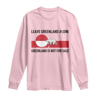 Leave Greenland Alone Polar Bear Protest Long Sleeve Shirt Not For Sale Patriotic Flag