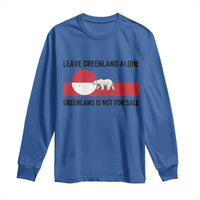 Leave Greenland Alone Polar Bear Protest Long Sleeve Shirt Not For Sale Patriotic Flag