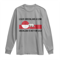 Leave Greenland Alone Polar Bear Protest Long Sleeve Shirt Not For Sale Patriotic Flag
