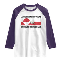 Leave Greenland Alone Polar Bear Protest Raglan Shirt Not For Sale Patriotic Flag