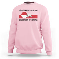 Leave Greenland Alone Polar Bear Protest Sweatshirt Not For Sale Patriotic Flag