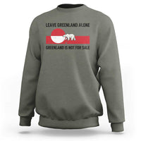 Leave Greenland Alone Polar Bear Protest Sweatshirt Not For Sale Patriotic Flag