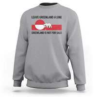Leave Greenland Alone Polar Bear Protest Sweatshirt Not For Sale Patriotic Flag