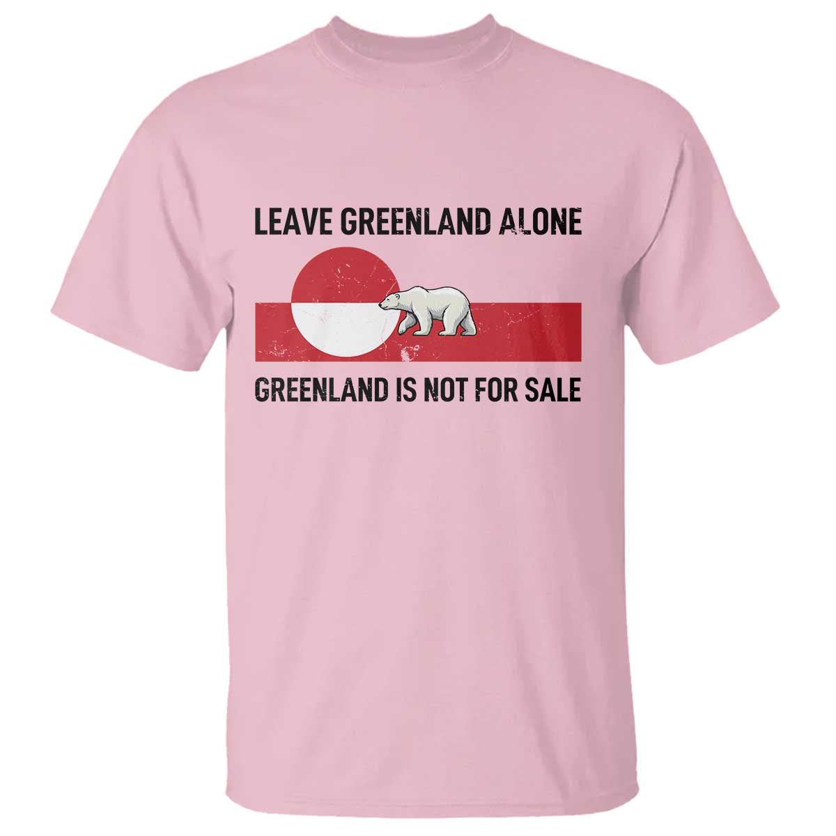 Leave Greenland Alone Polar Bear Protest T Shirt Not For Sale Patriotic Flag