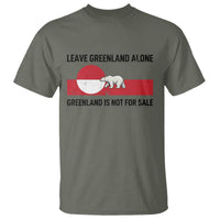 Leave Greenland Alone Polar Bear Protest T Shirt Not For Sale Patriotic Flag