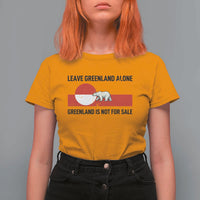 Leave Greenland Alone Polar Bear Protest T Shirt For Women Not For Sale Patriotic Flag