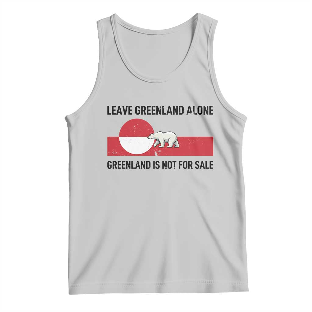 Leave Greenland Alone Polar Bear Protest Tank Top Not For Sale Patriotic Flag