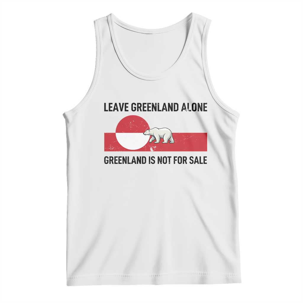 Leave Greenland Alone Polar Bear Protest Tank Top Not For Sale Patriotic Flag