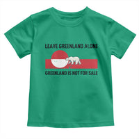 Leave Greenland Alone Polar Bear Protest Toddler T Shirt Not For Sale Patriotic Flag
