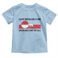 Leave Greenland Alone Polar Bear Protest Toddler T Shirt Not For Sale Patriotic Flag