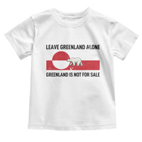 Leave Greenland Alone Polar Bear Protest Toddler T Shirt Not For Sale Patriotic Flag