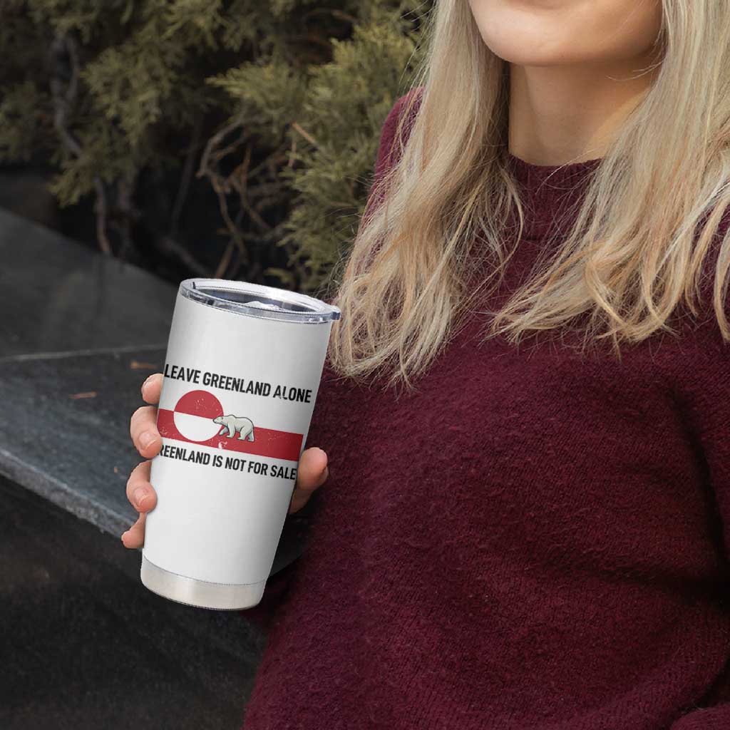 Leave Greenland Alone Polar Bear Protest Tumbler Cup Not For Sale Patriotic Flag