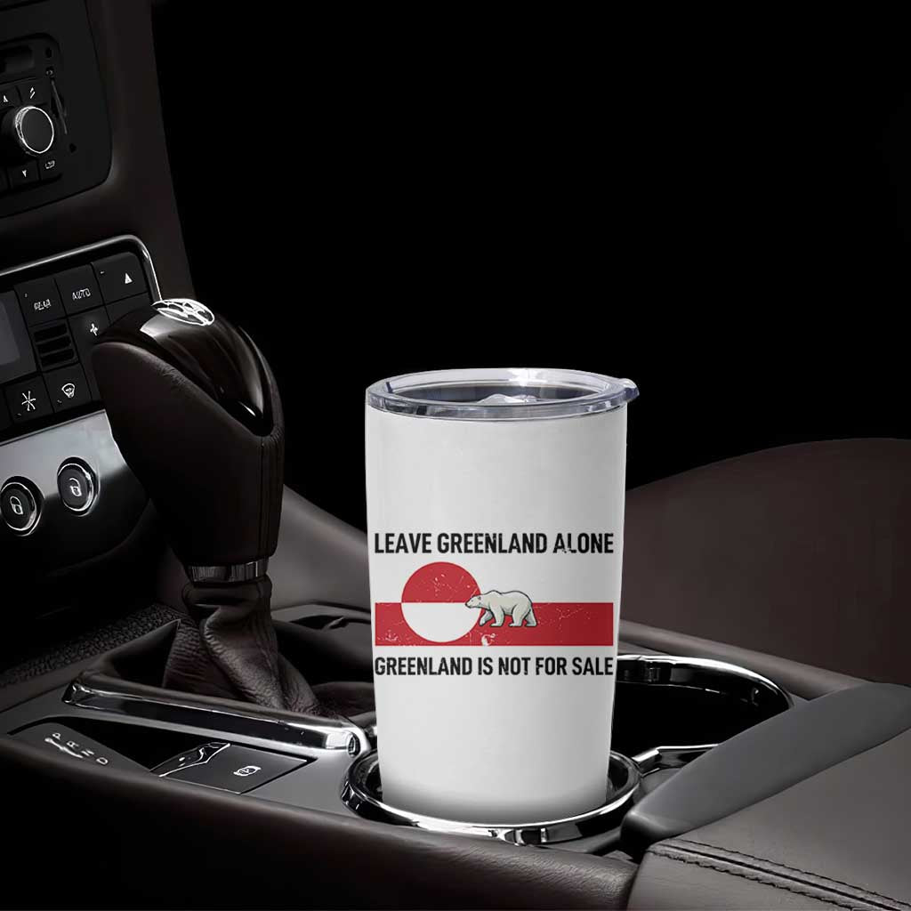 Leave Greenland Alone Polar Bear Protest Tumbler Cup Not For Sale Patriotic Flag
