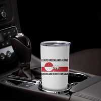 Leave Greenland Alone Polar Bear Protest Tumbler Cup Not For Sale Patriotic Flag