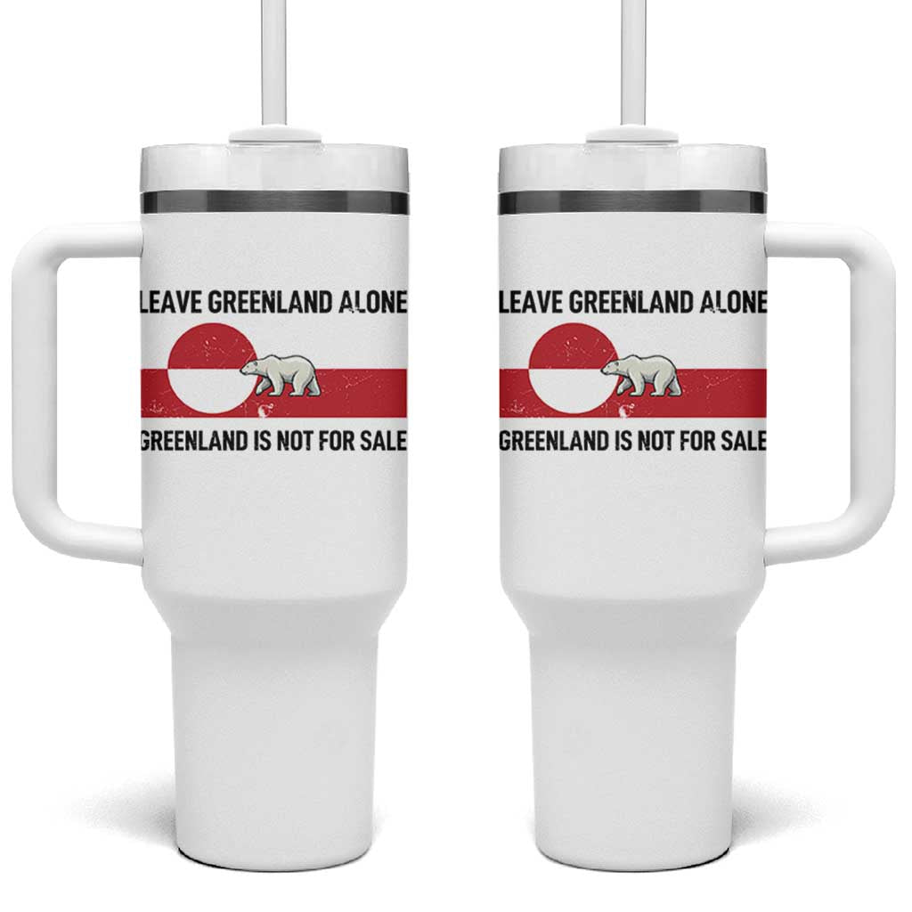 Leave Greenland Alone Polar Bear Protest Tumbler With Handle Not For Sale Patriotic Flag