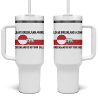 Leave Greenland Alone Polar Bear Protest Tumbler With Handle Not For Sale Patriotic Flag