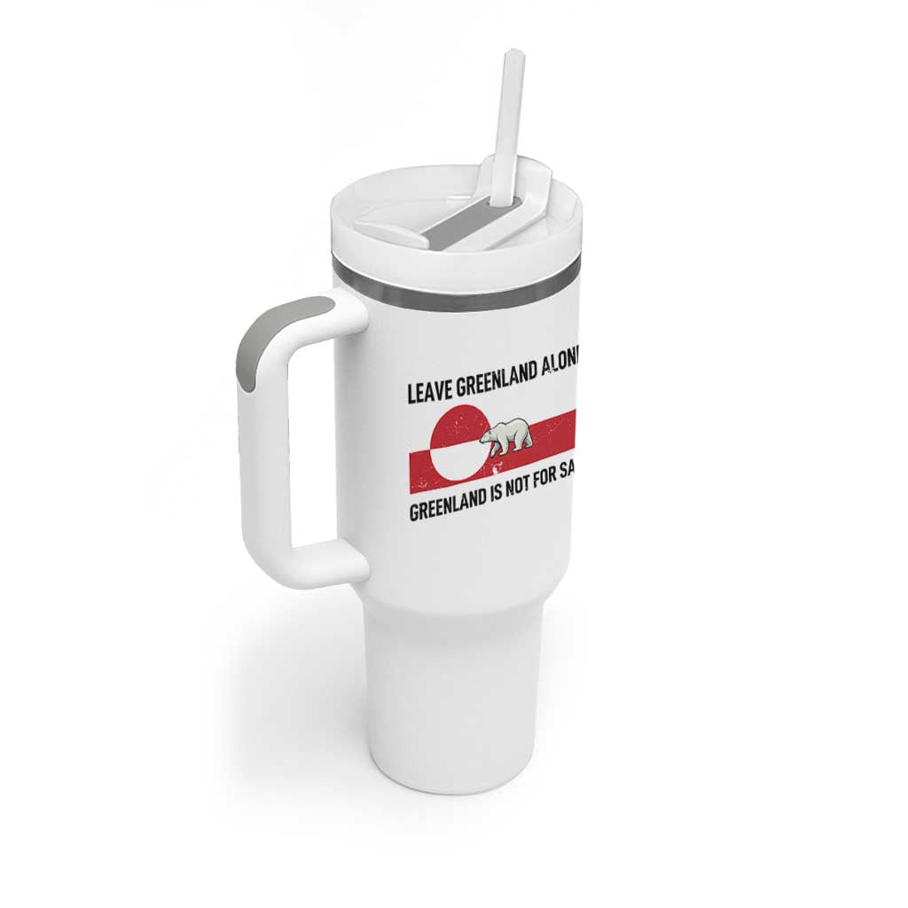 Leave Greenland Alone Polar Bear Protest Tumbler With Handle Not For Sale Patriotic Flag
