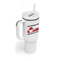 Leave Greenland Alone Polar Bear Protest Tumbler With Handle Not For Sale Patriotic Flag