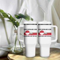 Leave Greenland Alone Polar Bear Protest Tumbler With Handle Not For Sale Patriotic Flag