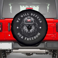 Greenland Bear We Will Defend Our Freedom Spare Tire Cover Polar Bear Soldier National Pride