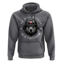 Greenland Bear We Will Defend Our Freedom Hoodie Polar Bear Soldier National Pride