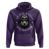 Greenland Bear We Will Defend Our Freedom Hoodie Polar Bear Soldier National Pride