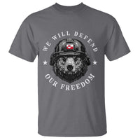 Greenland Bear We Will Defend Our Freedom T Shirt Polar Bear Soldier National Pride
