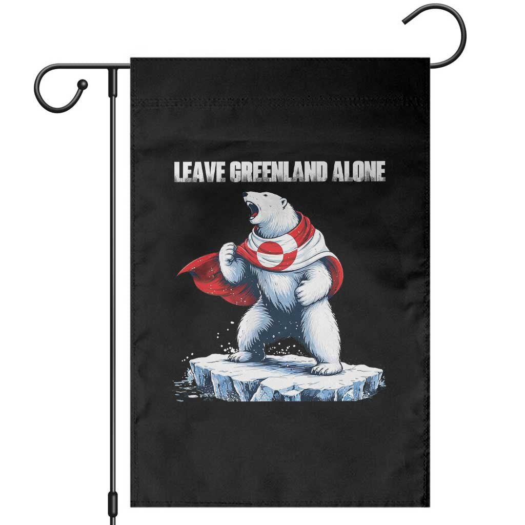 Heroic Polar Bear Leave Greenland Alone Garden Flag Patriotic Island Sovereignty Protest