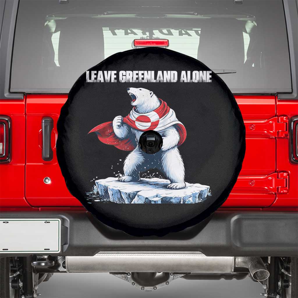 Heroic Polar Bear Leave Greenland Alone Spare Tire Cover Patriotic Island Sovereignty Protest