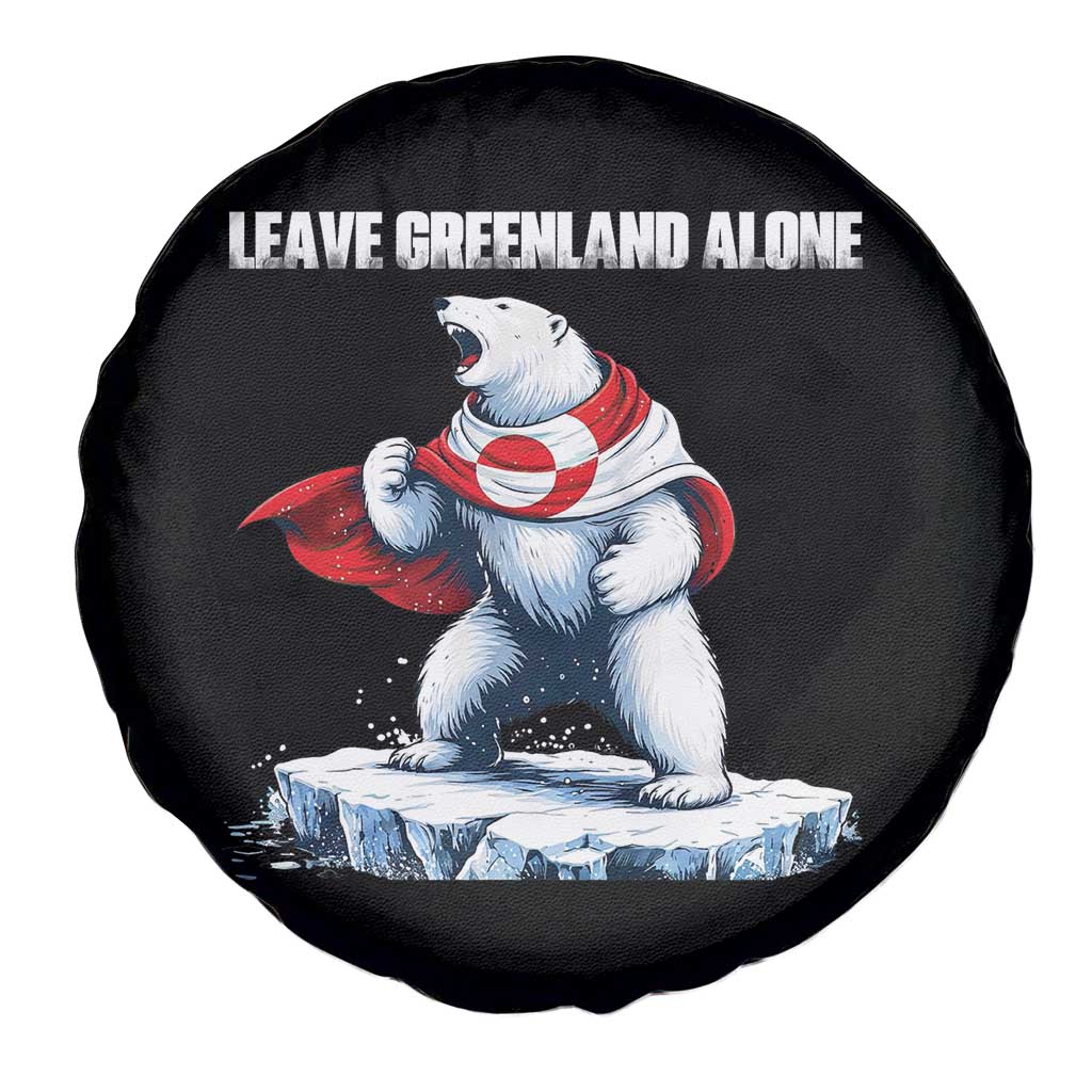 Heroic Polar Bear Leave Greenland Alone Spare Tire Cover Patriotic Island Sovereignty Protest