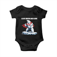 Heroic Polar Bear Leave Greenland Alone Baby Onesie Patriotic Island Sovereignty Protest