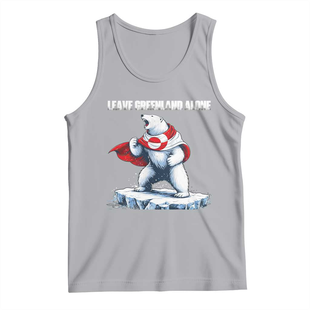Heroic Polar Bear Leave Greenland Alone Tank Top Patriotic Island Sovereignty Protest