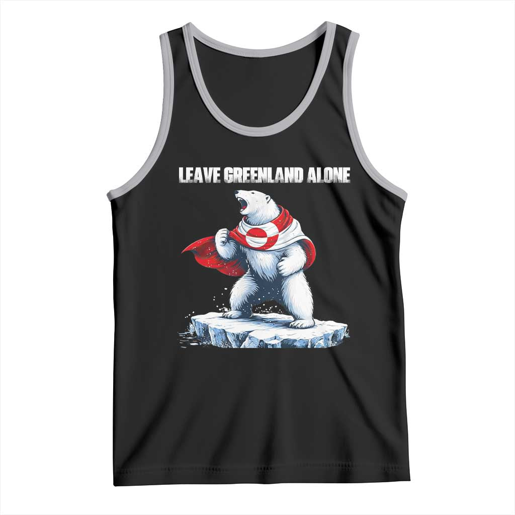 Heroic Polar Bear Leave Greenland Alone Tank Top Patriotic Island Sovereignty Protest